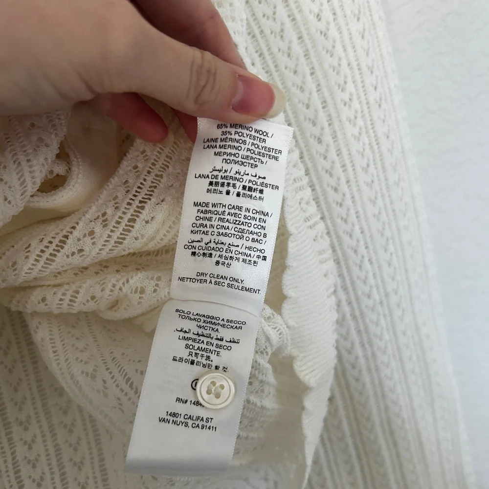 NWT Doen Odille Cardigan Salt - Picture 10 of 10